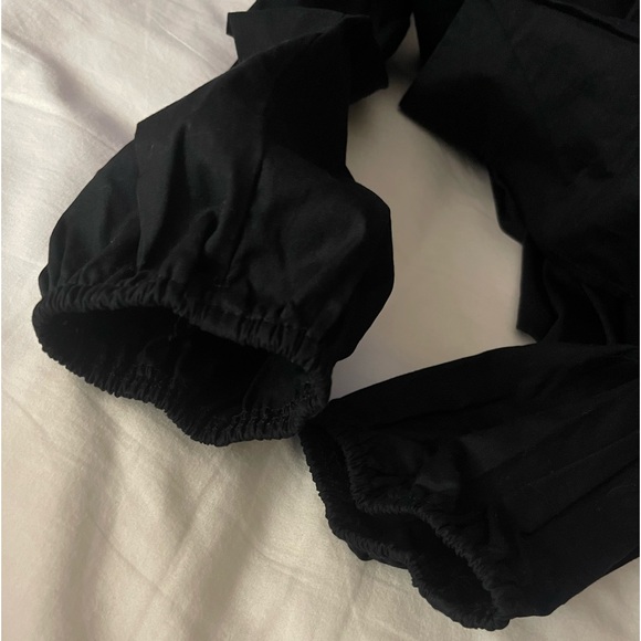 •Medium• New Target Wild Fable Long Sleeve High Neck Black Poplin Dress - Picture 5 of 7